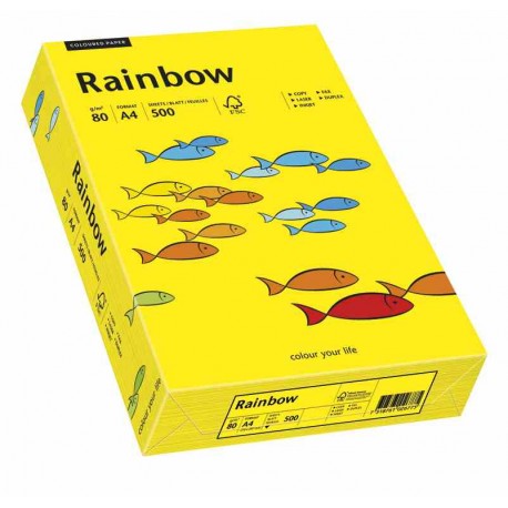 Másolópapír színes Rainbow A/4 80g sárga 16 500 ív/csomag