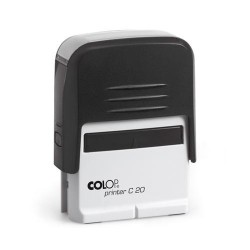 Colop Szövegbélyegző Printer C20 fekete ház kék párnával 14x38 mm