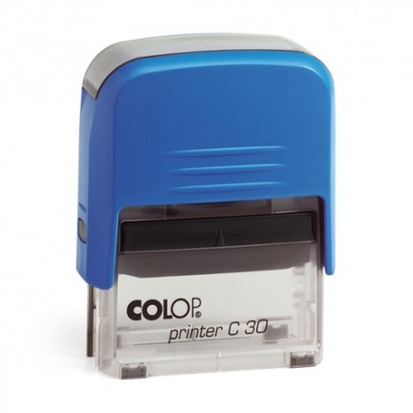 Colop Szövegbélyegző Printer C30 kék ház kék párnával 18x47 mm