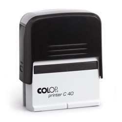 Colop Szövegbélyegző Printer C40 fekete ház 23x59 mm