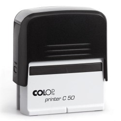 Colop Szövegbélyegző Printer C50 fekete ház 30x69 mm