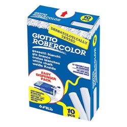 Táblakréta Giotto Robercolor Fila fehér 10 db/doboz pormentes