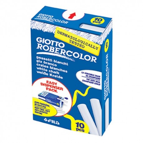 Táblakréta Giotto Robercolor Fila fehér 10 db/doboz pormentes