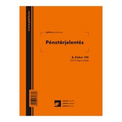 Pénztárjelentés 25x2 lapos tömb A/5 álló