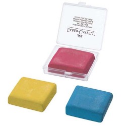 Radír Faber-Castell gyurma műanyag dobozban vegyes színek