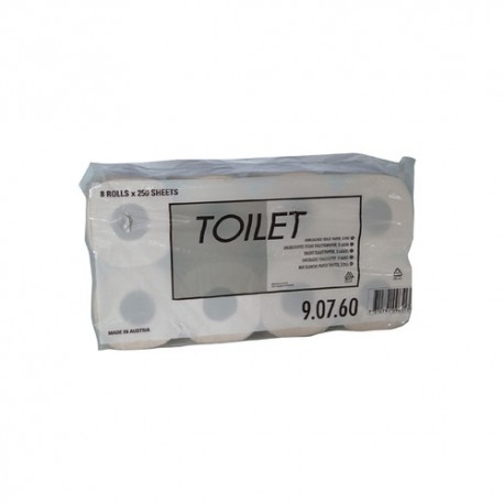 Toalettpapír Tork 2 rétegű 250 lapos 8 tekercs/csomag
