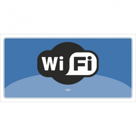 Információs matrica pd 10x20 cm WIFI kék