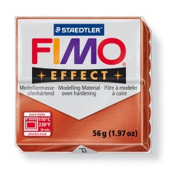 Kreatív kiégethető gyurma Fimo Effect 56g metálréz