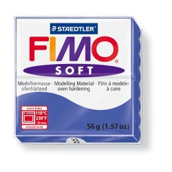 Kreatív kiégethető gyurma Fimo Soft 56g ragyogó kék