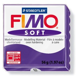 Kreatív kiégethető gyurma Fimo Soft 56g szilvakék