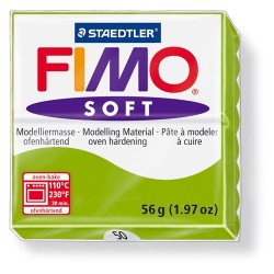 Kreatív kiégethető gyurma Fimo Soft 56g almazöld
