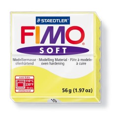 Kreatív kiégethető gyurma Fimo Soft 56g citromsárga