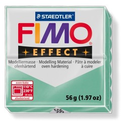 Kreatív kiégethető gyurma Fimo Effect 56g áttetsző/gyöngyház jadezöld