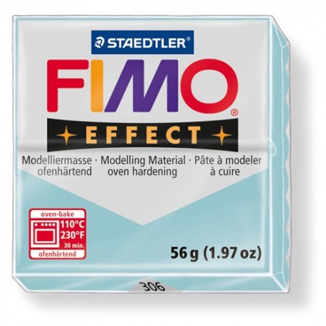 Kreatív kiégethető gyurma Fimo Effect 56g áttetsző/gyöngyház jégkék kvarc