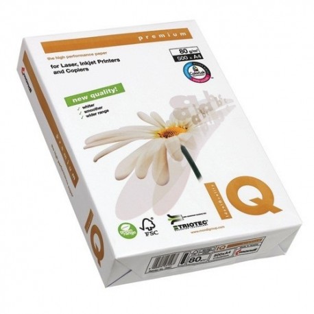 Másolópapír IQ Premium Triotec A/4 80g 500 ív/csomag