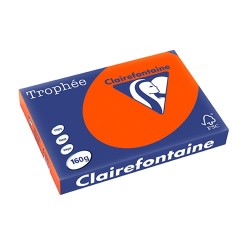 Másolópapír színes Clairefontaine Trophée A/3 160g intenzív narancssárga 250 ív/csomag (1031)
