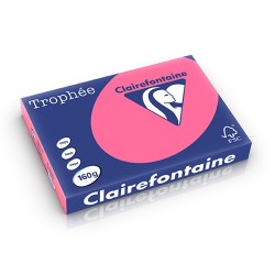 Másolópapír színes Clairefontaine Trophée A/3 160g intenzív rózsaszín 250 ív/csomag (1048)