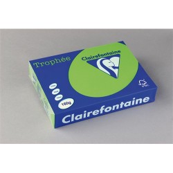 Másolópapír színes Clairefontaine Trophée A/3 160g intenzív zöld 250 ív/csomag (1035)