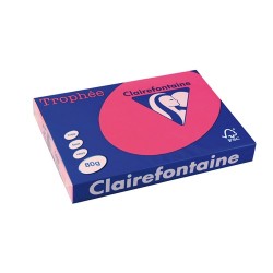 Másolópapír színes Clairefontaine Trophée A/3 80g intenzív rózsaszín 500 ív/csomag (1898)