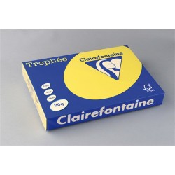 Másolópapír színes Clairefontaine Trophée A/3 80g intenzív sárga 500 ív/csomag (1887)