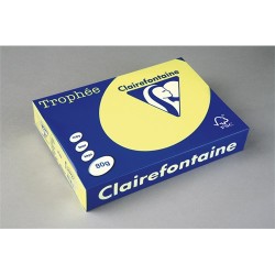 Másolópapír színes Clairefontaine Trophée A/3 80g neonsárga 500 ív/csomag (2884)