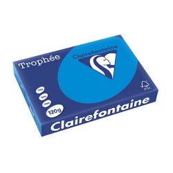 Másolópapír színes Clairefontaine Trophée A/4 120 g türkiz 250 ív/csomag (1291)