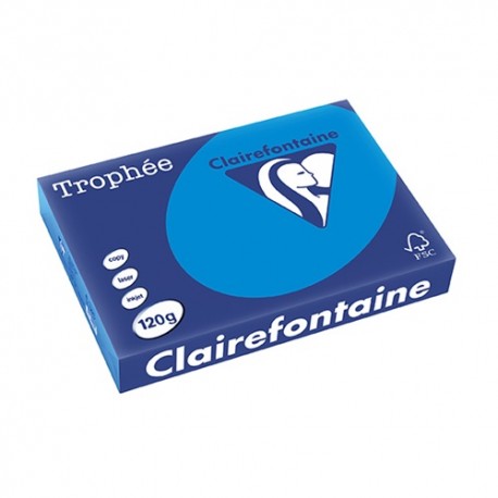 Másolópapír színes Clairefontaine Trophée A/4 120 g türkiz 250 ív/csomag (1291)
