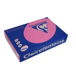 Másolópapír színes Clairefontaine Trophée A/4 160g intenzív rózsaszín 250 ív/csomag (1017)