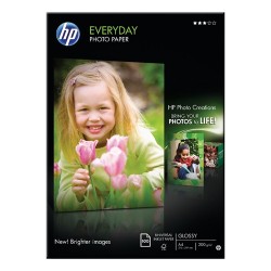 Fotópapír HP A/4 200g 100 lap/csomag tintasugaras fényes Q2510A