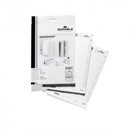 Névjegykártya karton Durable 4x6 cm 150 g fehér 360 ív/csomag