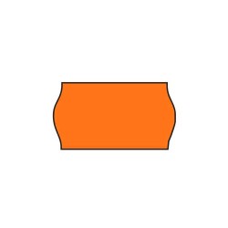 Árazószalag 22x12 mm narancssárga