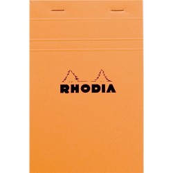 Jegyzettömb Clairefontaine Rhodia Orange 11x17 cm 80 lapos kockás