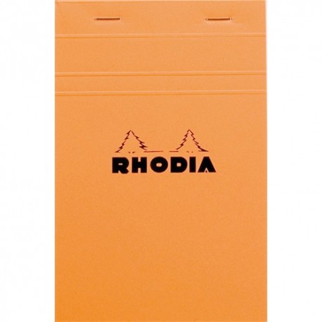 Jegyzettömb Clairefontaine Rhodia Orange 11x17 cm 80 lapos kockás