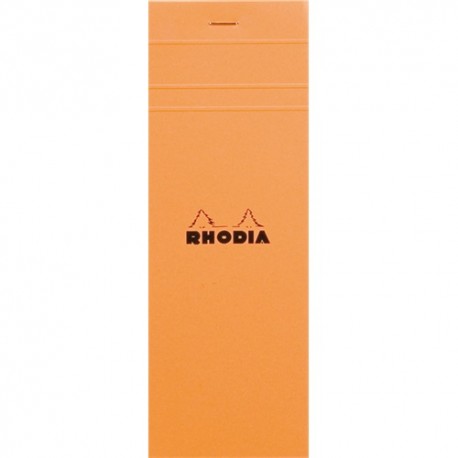 Jegyzettömb Clairefontaine Rhodia Orange 7.4x21 cm 80 lapos kockás