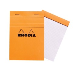 Jegyzettömb Clairefontaine Rhodia Orange A/6 80 lapos kockás