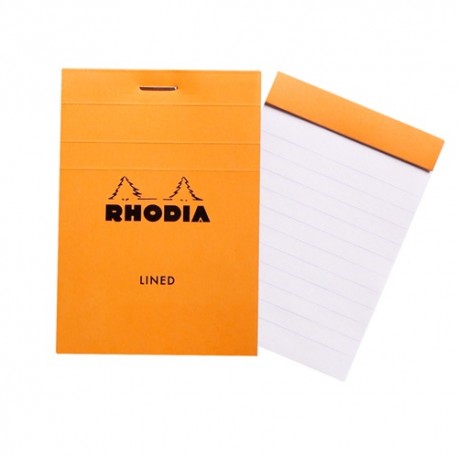 Jegyzettömb Clairefontaine Rhodia Orange A/6 80 lapos vonalas