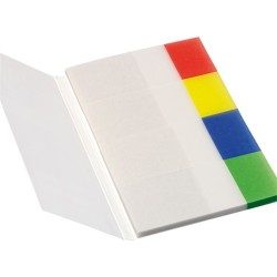Oldaljelölő papír Info Notes 20x50 mm 4x40 lapos áttetsző színes széllel