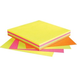 Öntapadós jegyzettömb Info Notes 75x75 mm 100 lapos élénk vegyes színek