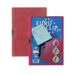 Clip-mappa Durable Euroclip A/4 30 lapig piros