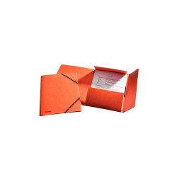 Gumis mappa karton Esselte Luxus A/4 prespán narancssárga 26594