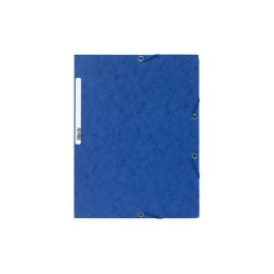 Gumis mappa karton Exacompta prespán A/4 kék
