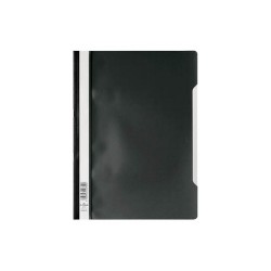 Gyorsfűző PVC Durable A/4 áttetsző előlap fekete