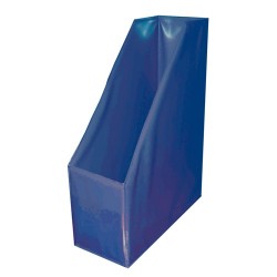 Iratpapucs PVC A/4 10 cm gerinccel kék