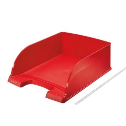 Irattálca műanyag Leitz Plus Jumbo A/4 piros 52330025