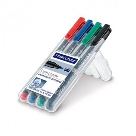 Marker Staedtler Lumocolor permanent 1-2 mm 4 db-os klt.