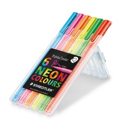 Rostirón Staedtler Triplus 6 db-os klt. háromszögletű neon színek