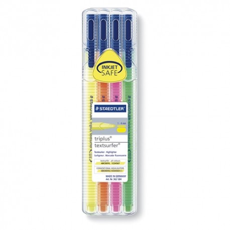 Szövegkiemelő Staedtler Triplus Textsurfer 4 db-os klt.