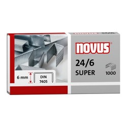 Tűzőkapocs Novus 24/6 1000 db/doboz