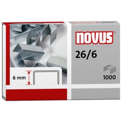 Tűzőkapocs Novus 26/6 1000 db/doboz