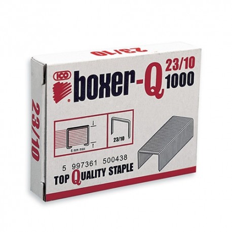 Tűzőkapocs Boxer-Q 23/10 1000 db/doboz